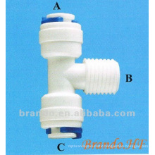 Fast Fitting with Thread Type Tee Male Adapter for Water Treatment